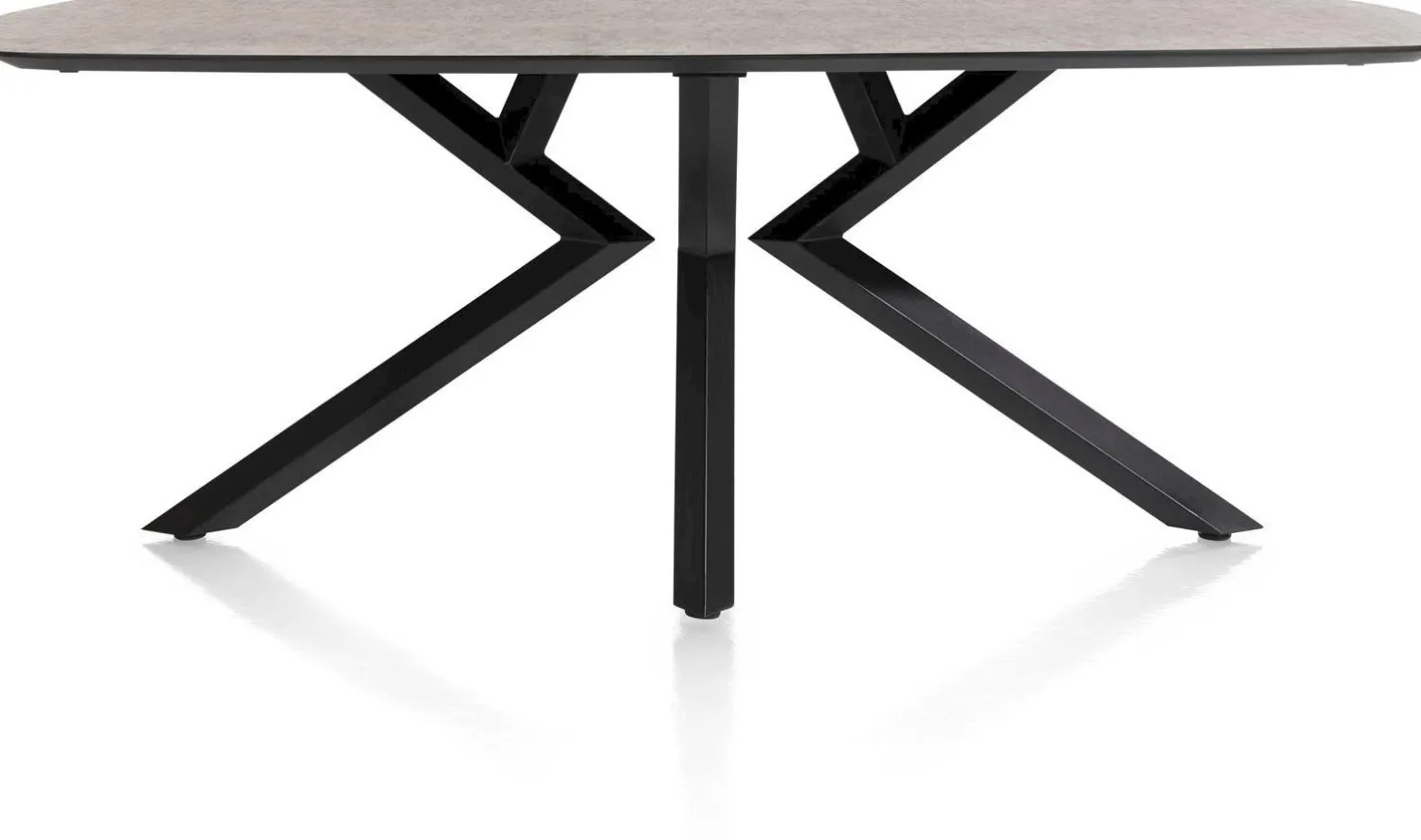 Houten Eettafels|Ovale Eettafels-XOOON Masura Eettafel Roest