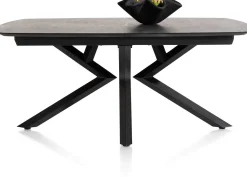 Houten Eettafels|Uitschuifbare Eettafels-XOOON Masura Uitschuifbaar Eettafel Antraciet