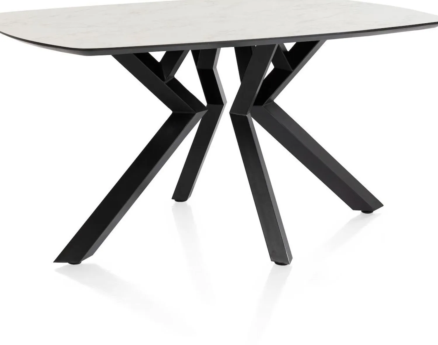 Houten Eettafels|Ovale Eettafels-XOOON Masura Eettafel Wit