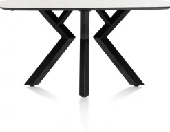 Houten Eettafels|Ovale Eettafels-XOOON Masura Eettafel Wit