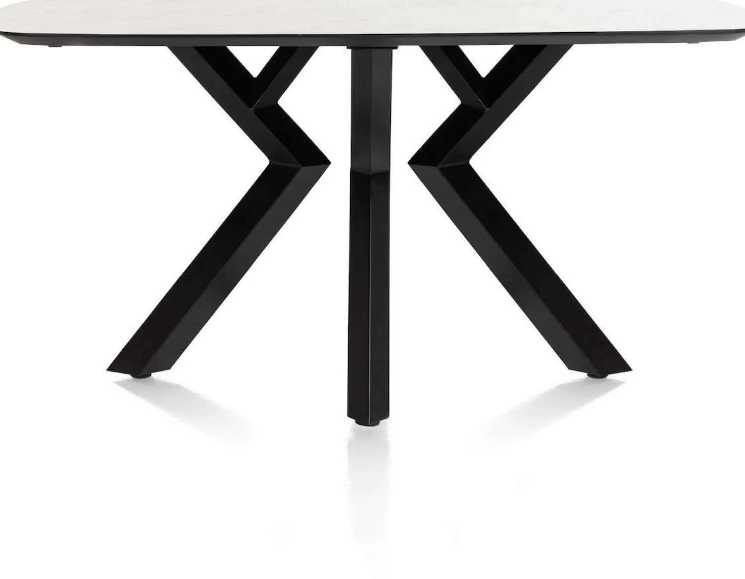Houten Eettafels|Ovale Eettafels-XOOON Masura Eettafel Wit