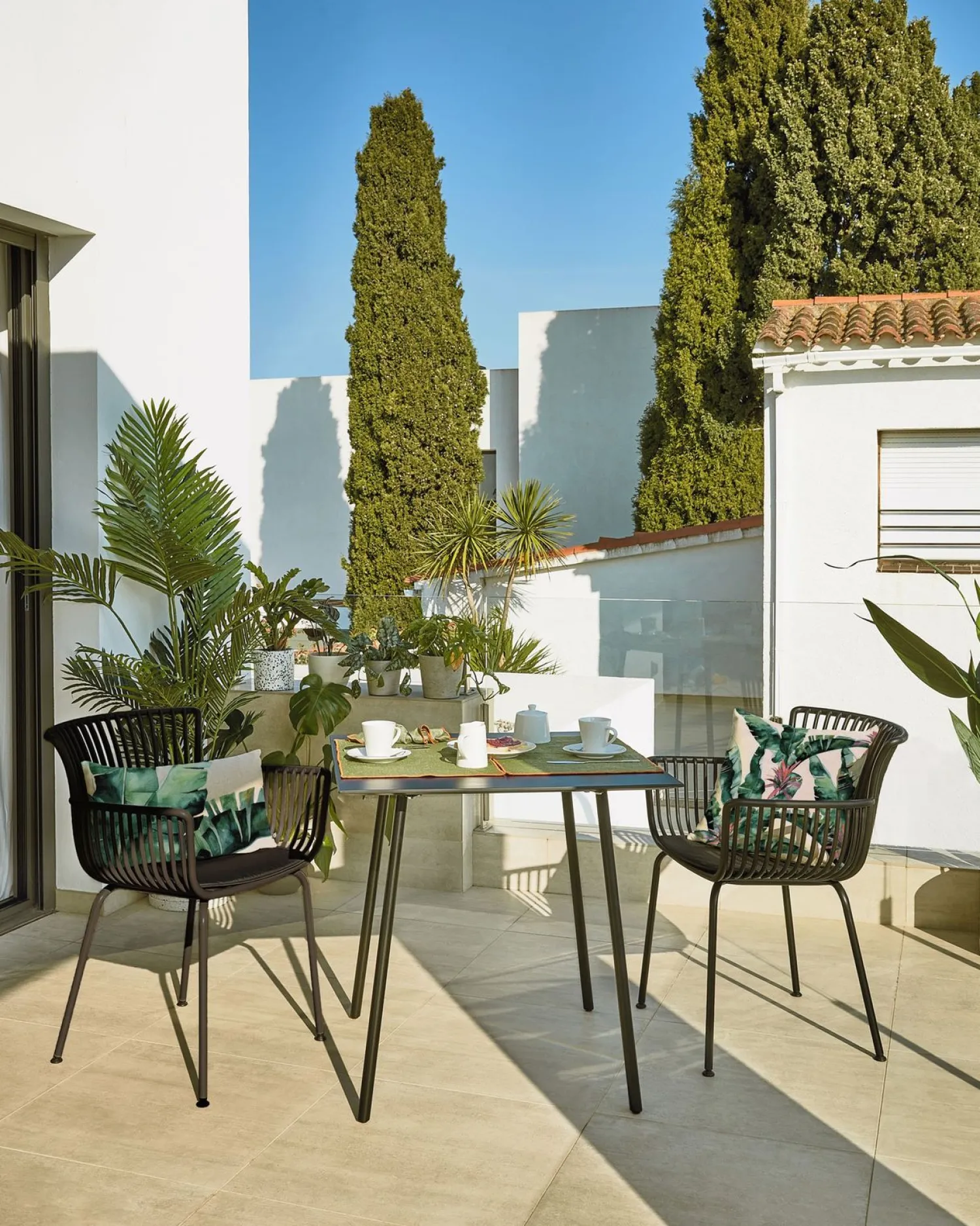 Tuintafels-Kave Home Mathis Tuintafel Zwart