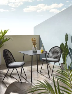 Tuintafels-Kave Home Mathis Tuintafel Zwart