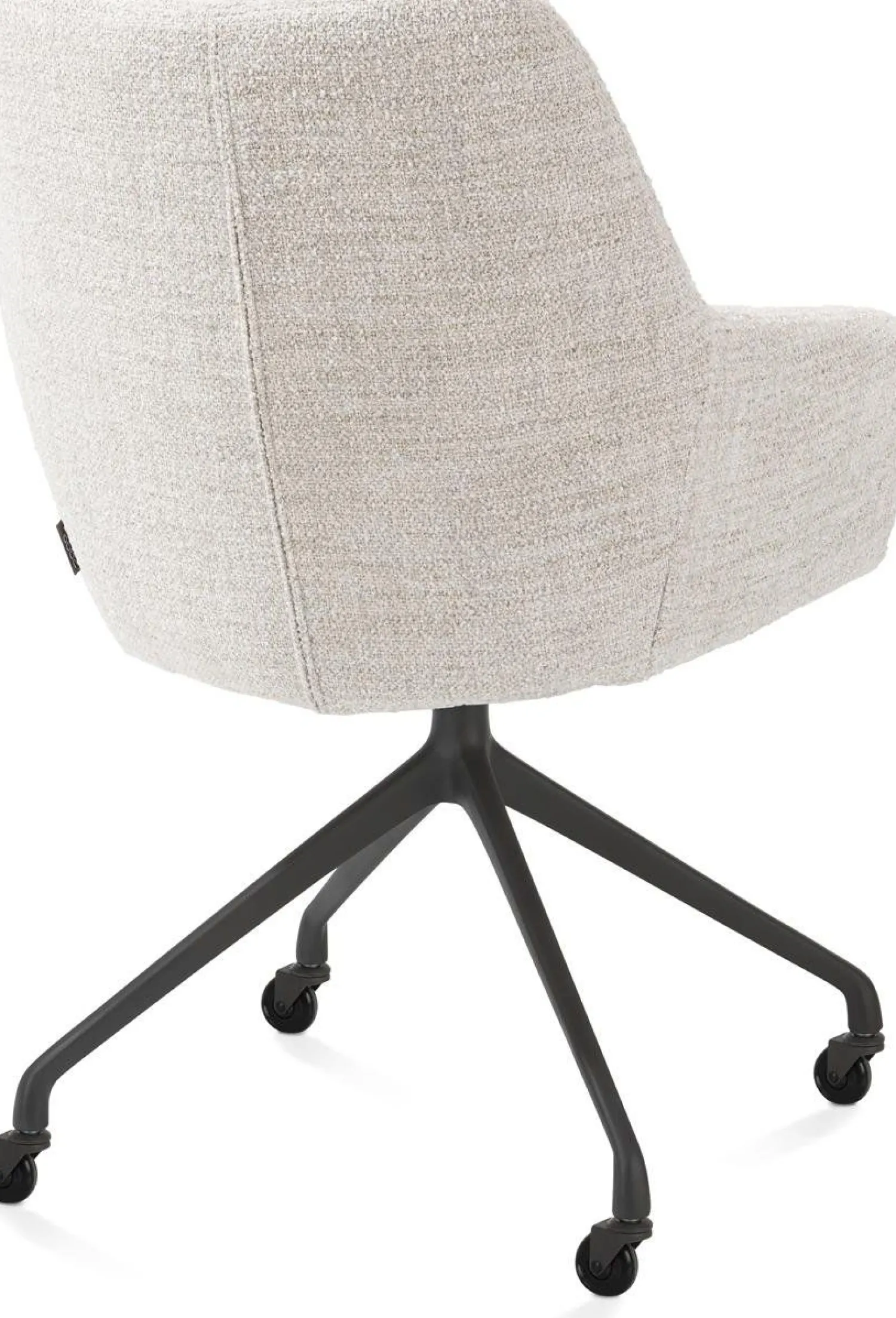 Eetkamerstoelen Met Wieltjes-XOOON Mats Armstoel Creme