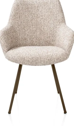 Eetkamerstoelen Met Armleuning-XOOON Mats Eetkamerstoel Koper