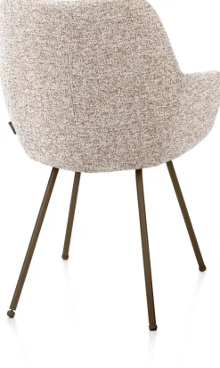 Eetkamerstoelen Met Armleuning-XOOON Mats Eetkamerstoel Koper
