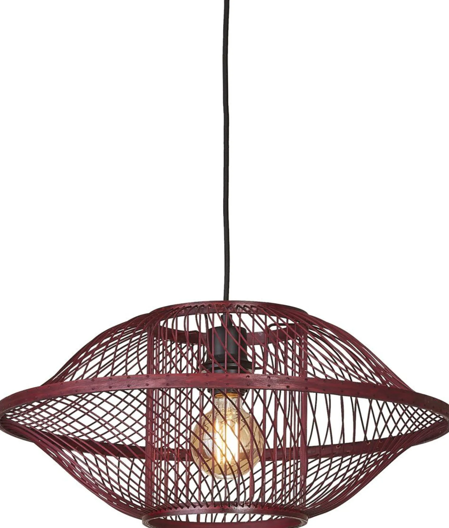 Hanglampen|Hanglampen-Good&Mojo Maui Hanglamp Burgundy