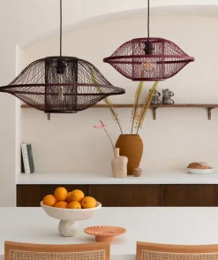 Hanglampen|Hanglampen-Good&Mojo Maui Hanglamp Burgundy