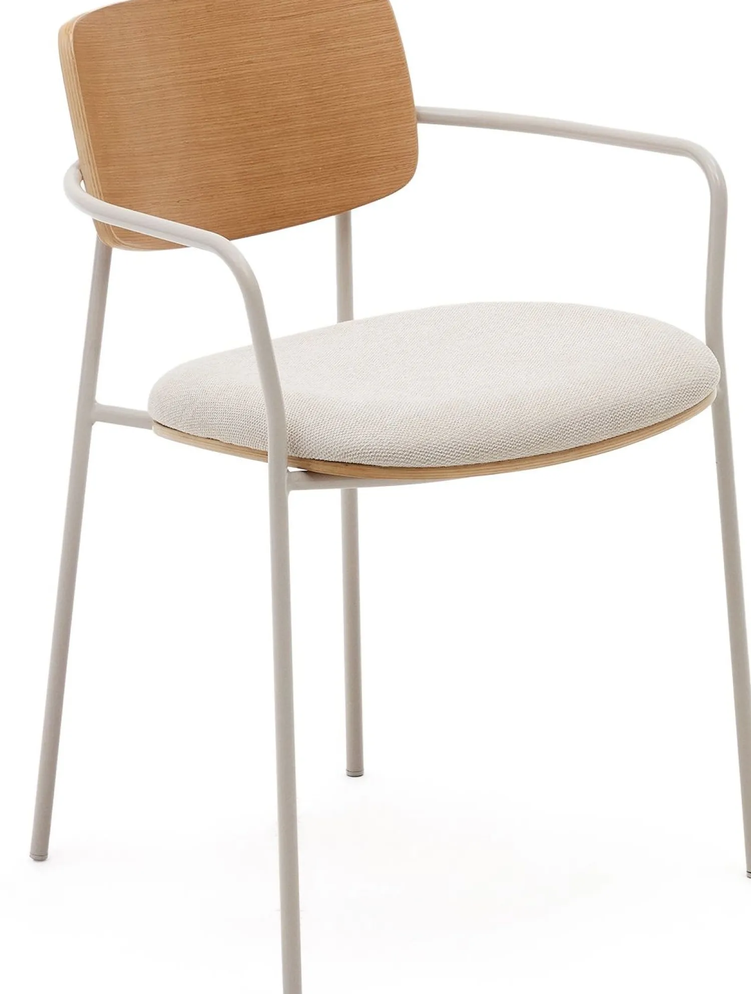 Eetkamerstoelen Met Armleuning-Kave Home Maureen Eetkamerstoel Beige, Naturel