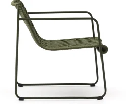 Tuinstoelen-Kave Home Maurina Outdoor Fauteuil Donkergroen