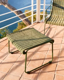 Tuinstoelen-Kave Home Maurina Outdoor Hocker Groen