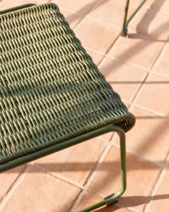 Tuinstoelen-Kave Home Maurina Outdoor Hocker Groen