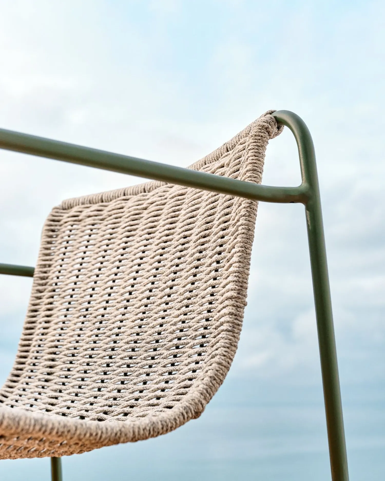 Tuinstoelen-Kave Home Maurina Tuinstoel Grijs, Groen