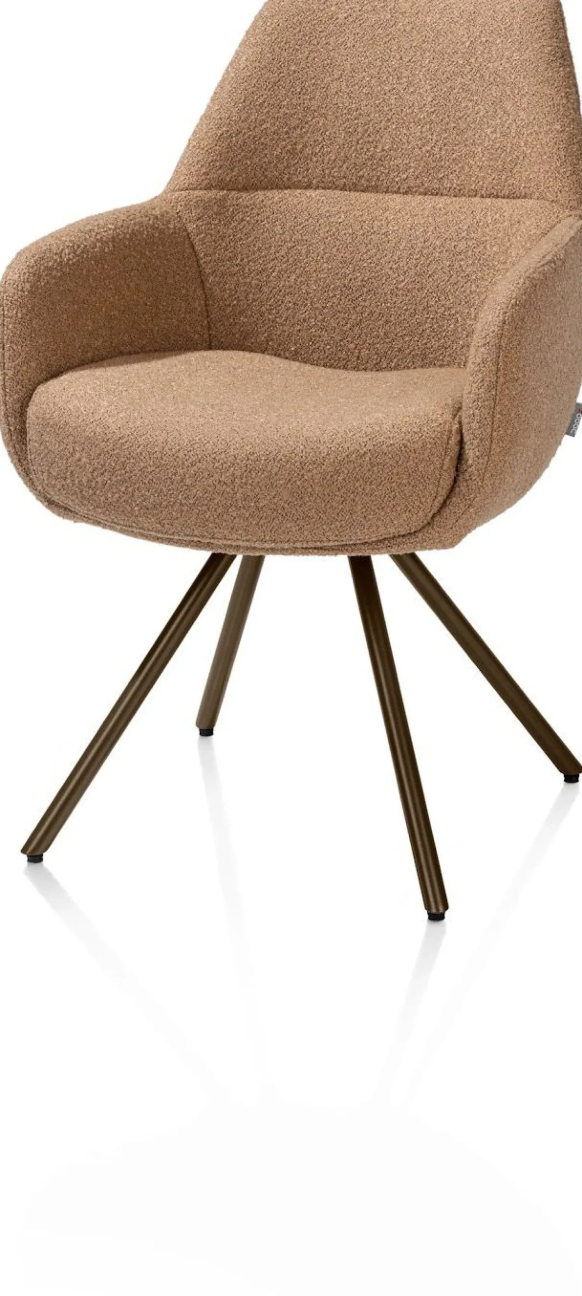 Eetkamerstoelen Met Armleuning-XOOON Mavis Armstoel Okergeel