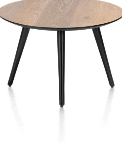 Ronde Salontafels-Henders en Hazel Maze Rond M Salontafel Railway Brown