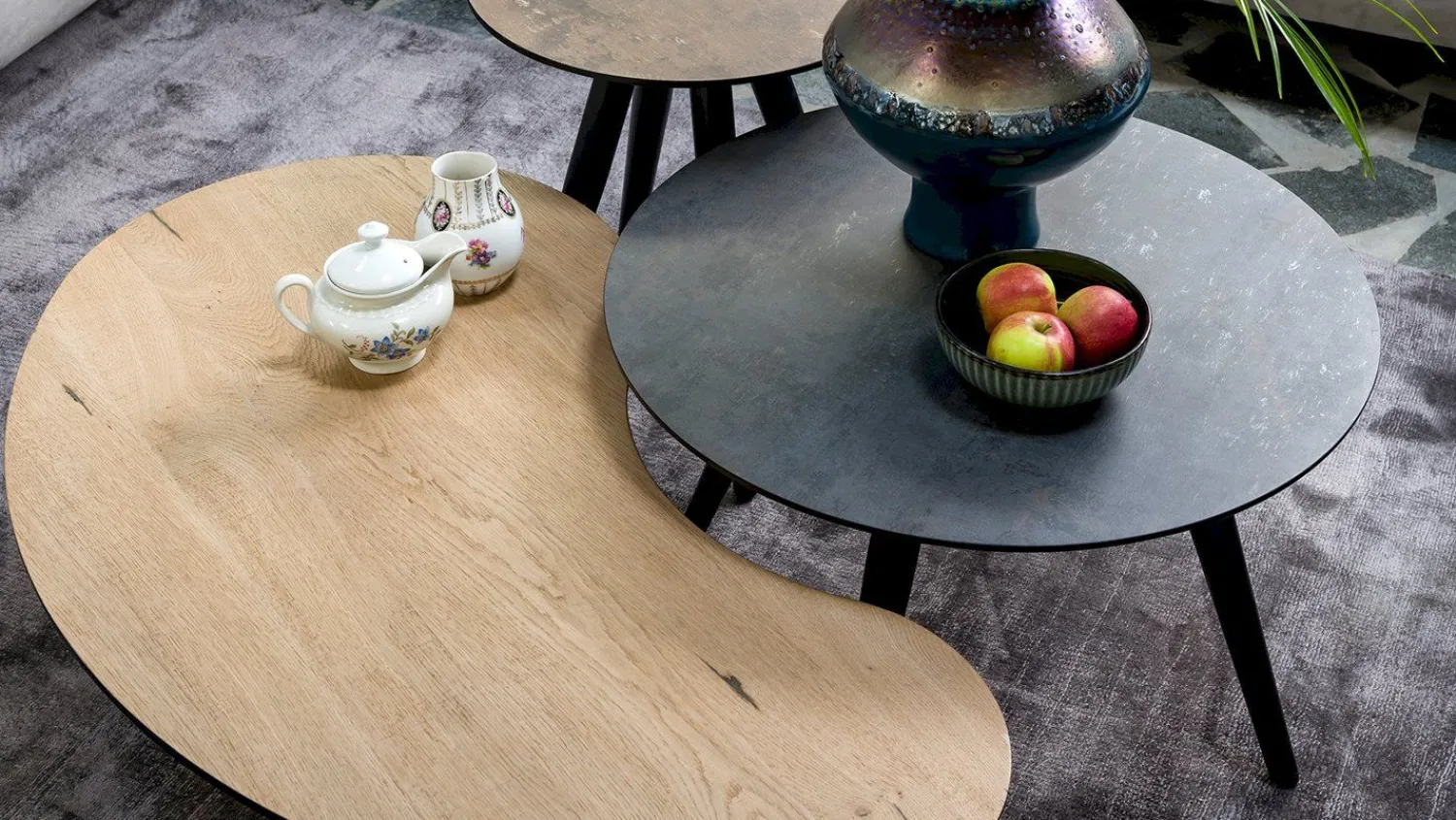 Ronde Salontafels-Henders en Hazel Maze Rond M Salontafel Antraciet