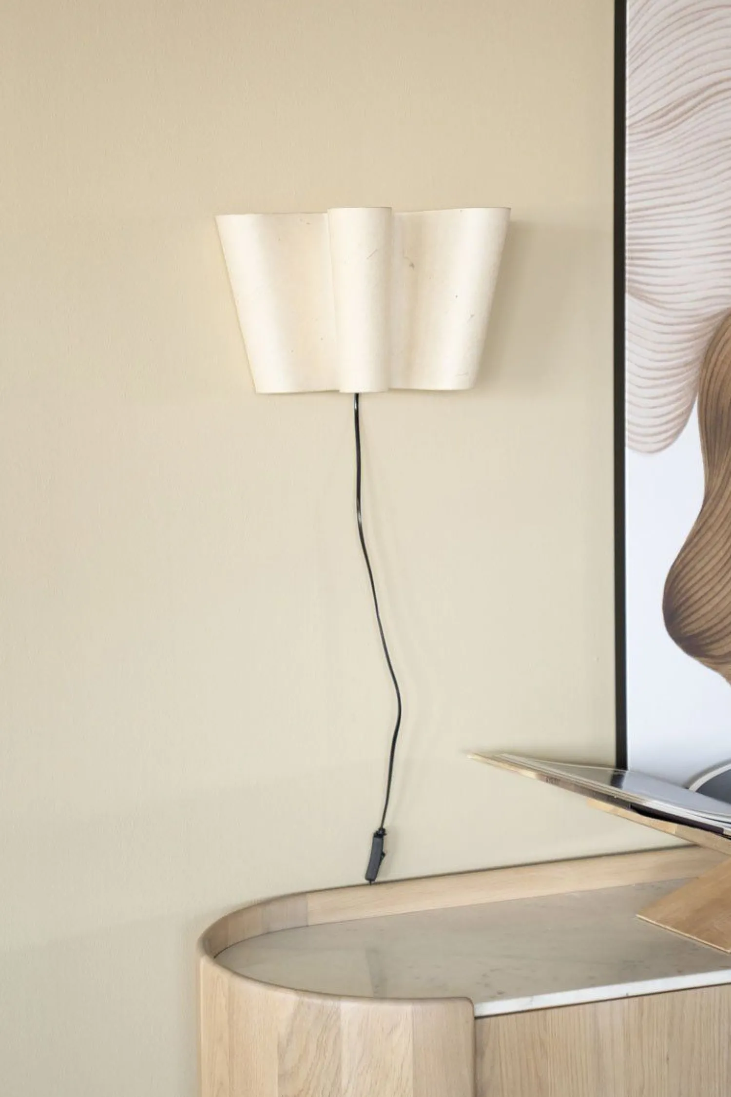Wandlampen|Wandlampen-By Boo Meander Wandlamp Beige