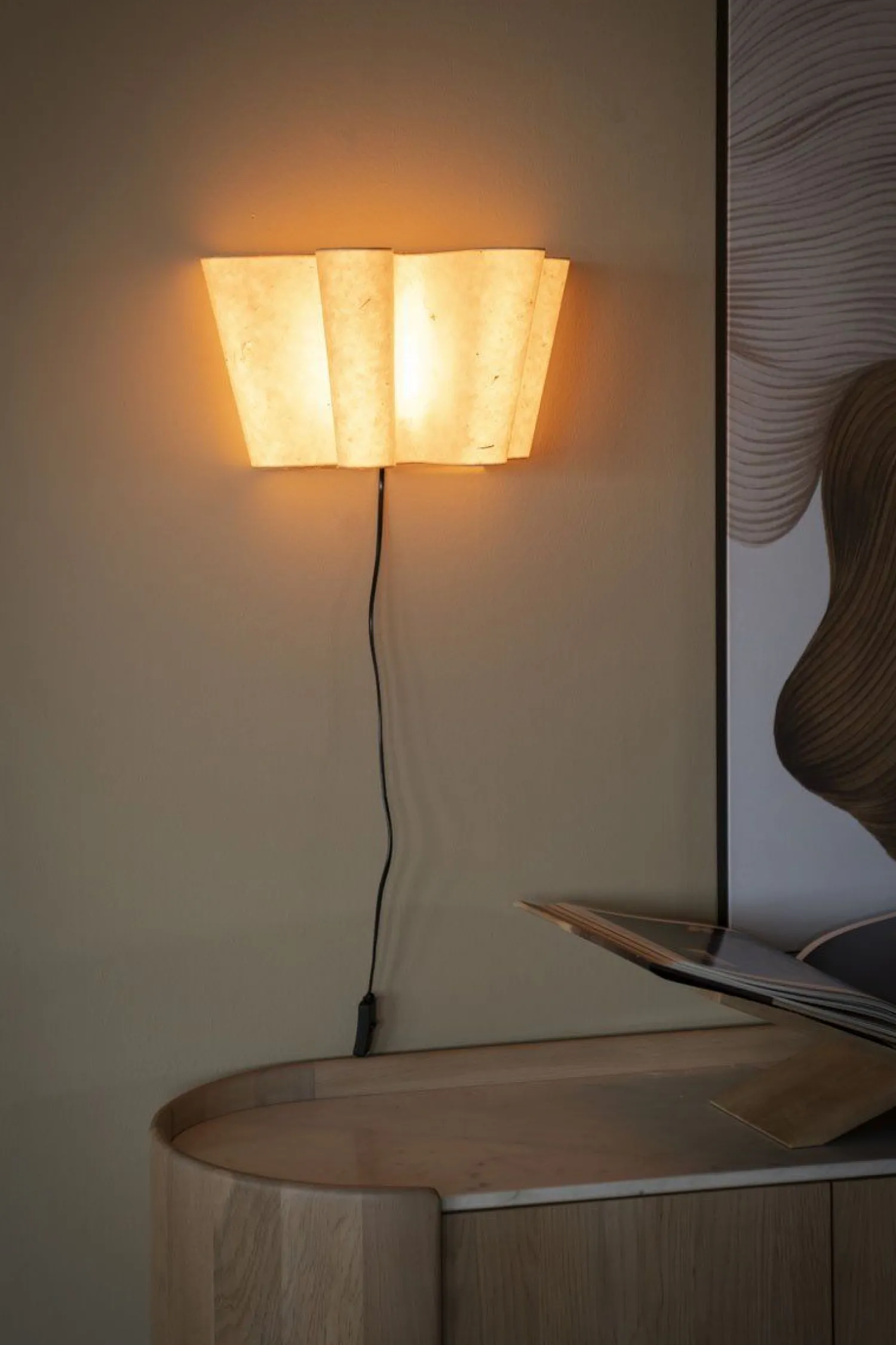 Wandlampen|Wandlampen-By Boo Meander Wandlamp Beige