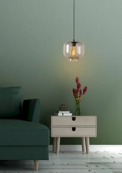 Moderne Hanglampen|Moderne Hanglampen-Lucide Medine Hanglamp Zwart