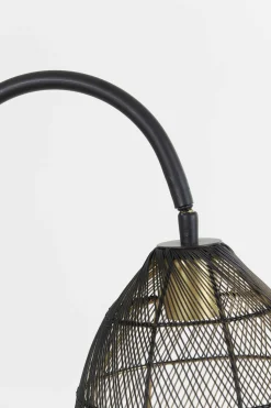 Industriële Vloerlampen|Vloerlampen-Trendhopper Medita Vloerlamp Zwart, Goud