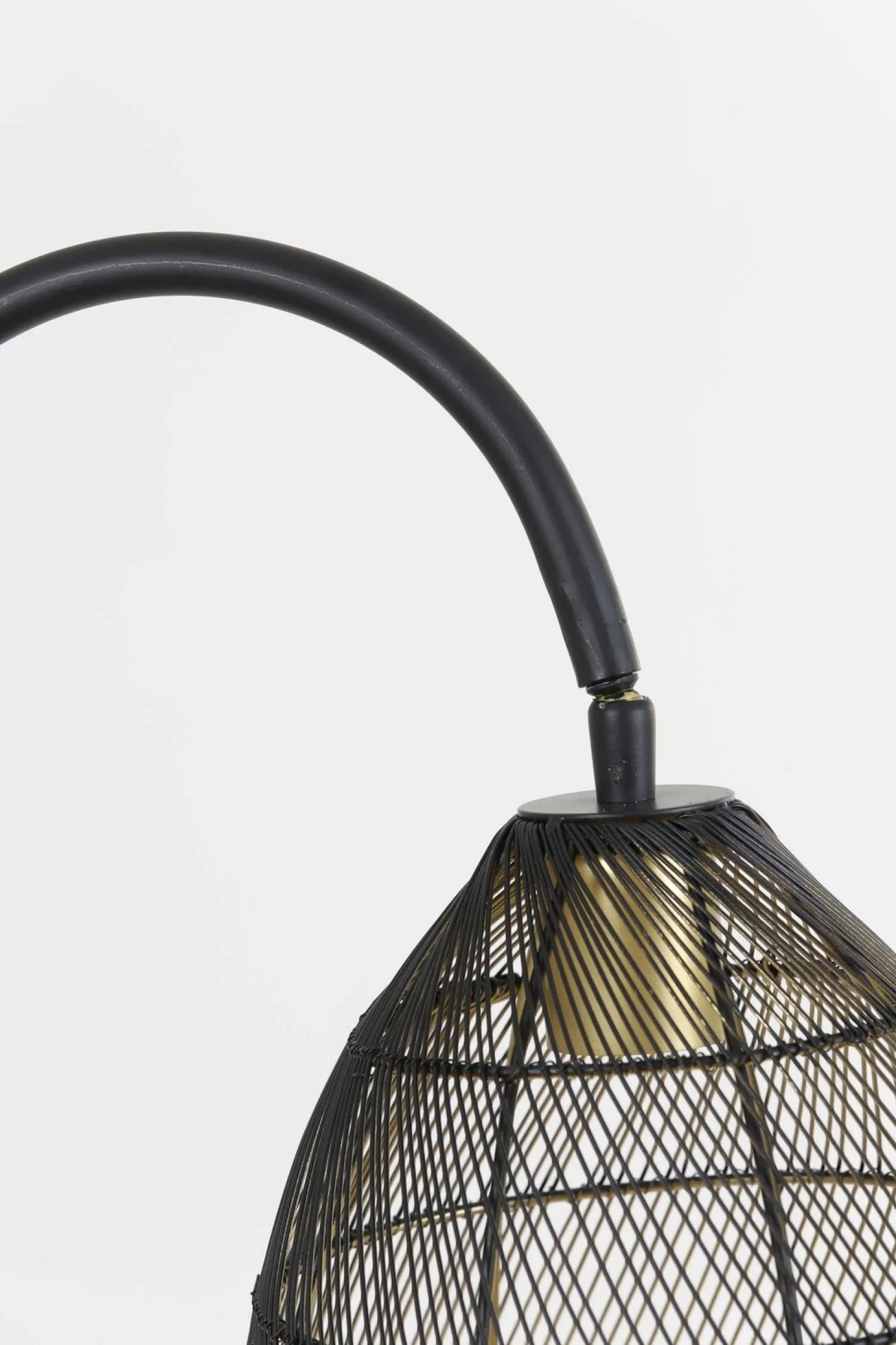 Industriële Vloerlampen|Vloerlampen-Trendhopper Medita Vloerlamp Zwart, Goud