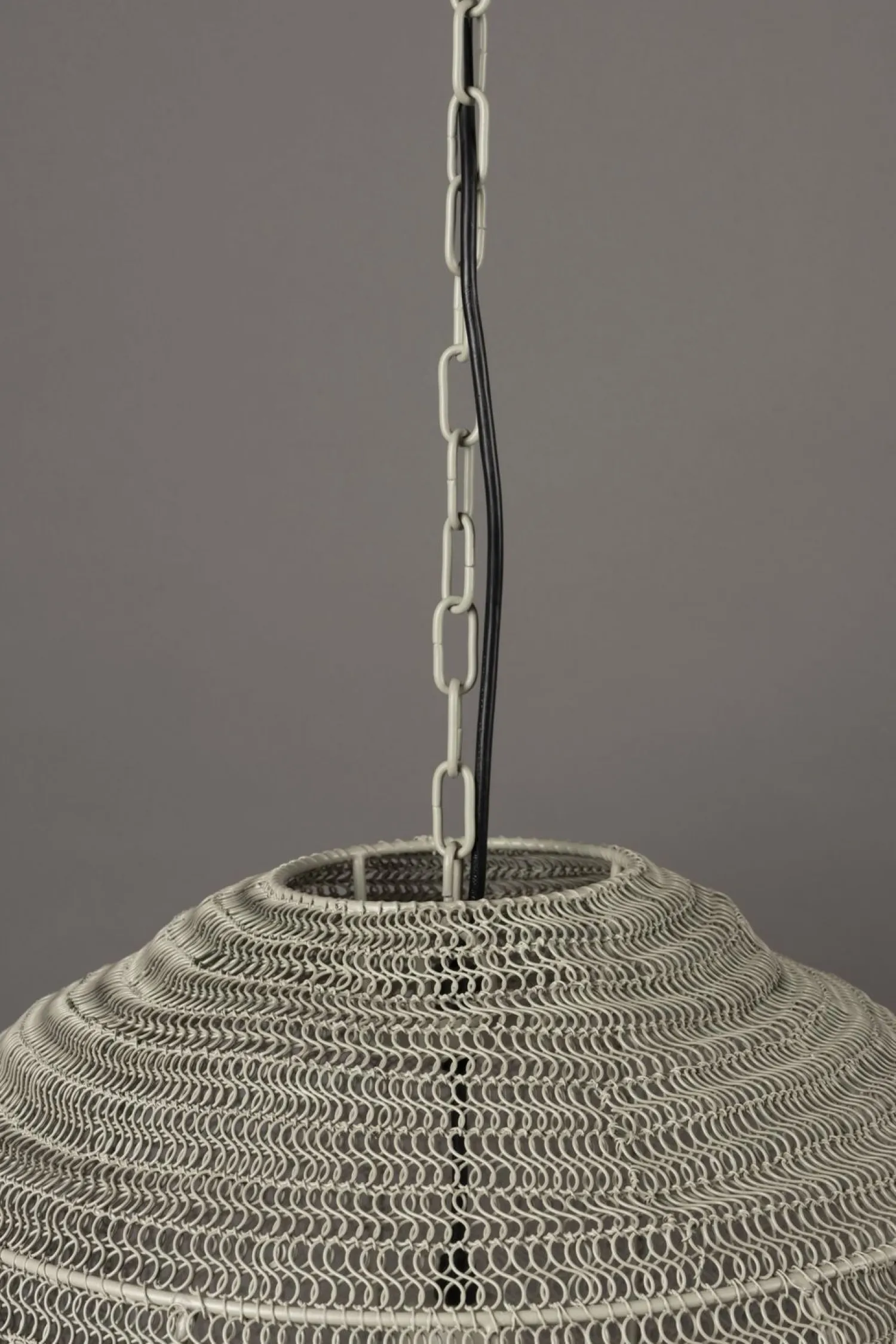 Industriële Hanglampen|Industriële Hanglampen-Dutchbone Meezan M Hanglamp Sand Grey