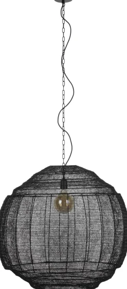Industriële Hanglampen|Industriële Hanglampen-Dutchbone Meezan XL Hanglamp Black