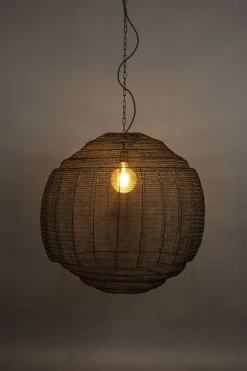 Industriële Hanglampen|Industriële Hanglampen-Dutchbone Meezan XL Hanglamp Black