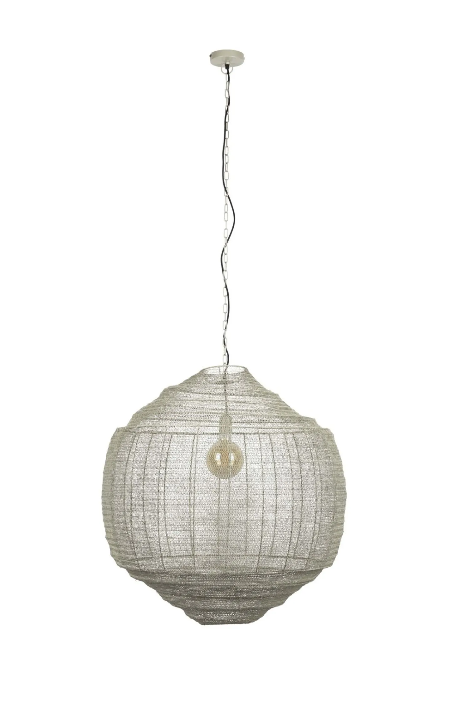 Hanglampen|Hanglampen-Dutchbone Meezan XL Hanglamp Sand Grey