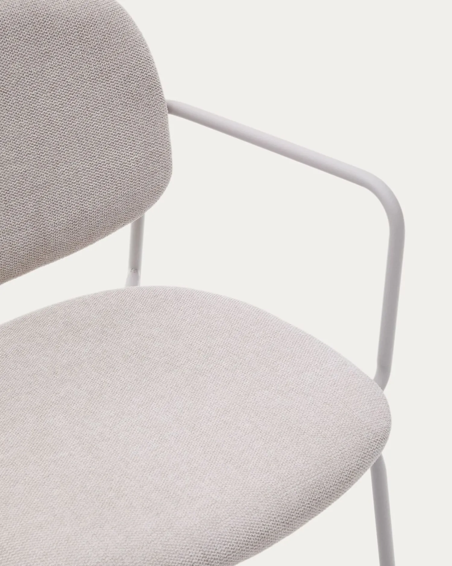 Eetkamerstoelen Met Armleuning-Kave Home Meli Armstoel Beige