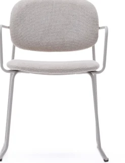Eetkamerstoelen Met Armleuning-Kave Home Meli Armstoel Beige