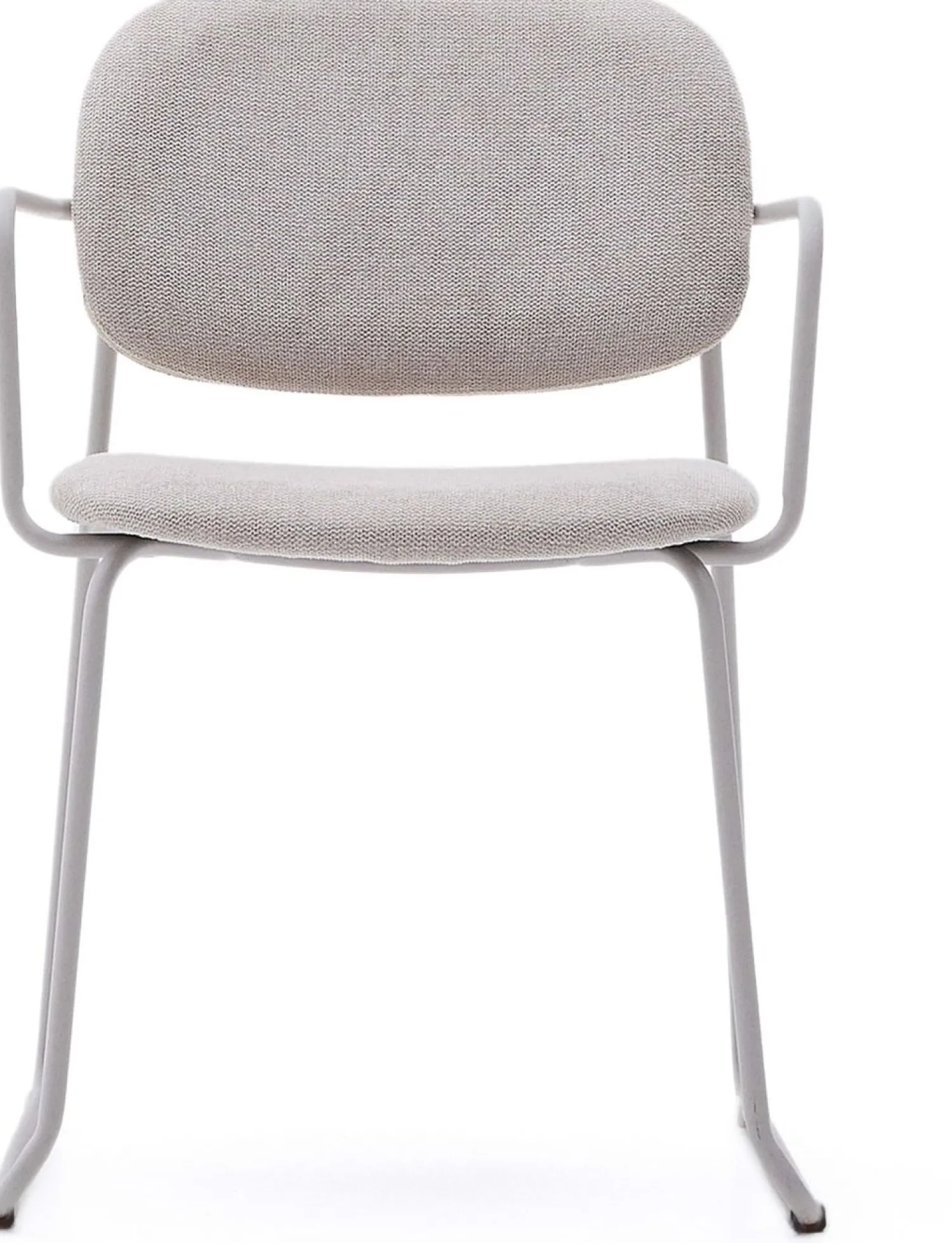 Eetkamerstoelen Met Armleuning-Kave Home Meli Armstoel Beige