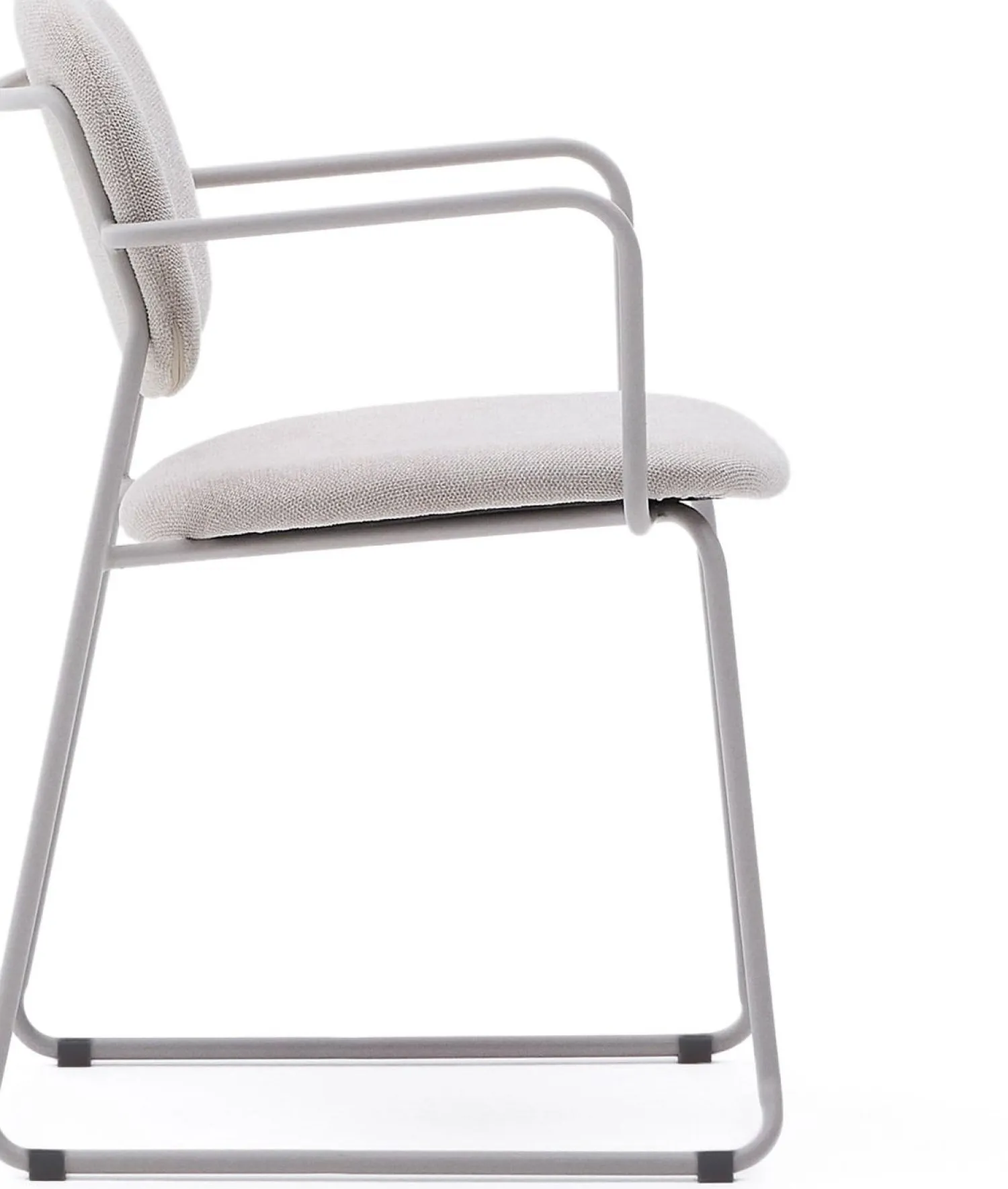 Eetkamerstoelen Met Armleuning-Kave Home Meli Armstoel Beige