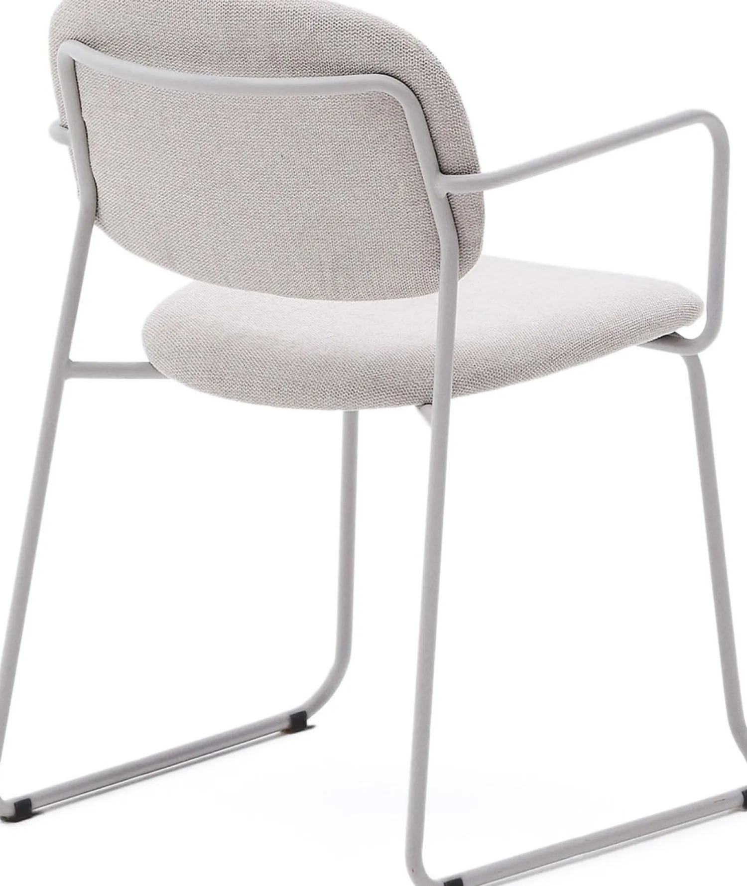 Eetkamerstoelen Met Armleuning-Kave Home Meli Armstoel Beige