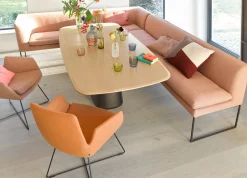 Design Eetkamerbanken|Stoffen Eetkamerbanken-COR Mell Eetkamerbank Zwart