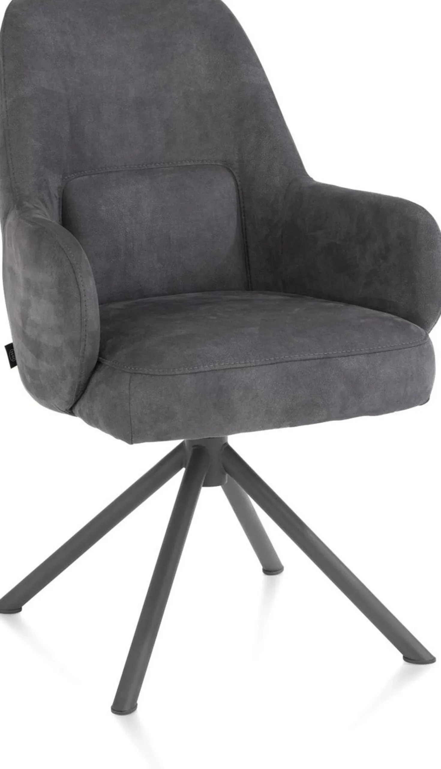 Eetkamerstoelen Met Armleuning-Henders en Hazel Melle Armstoel Antraciet