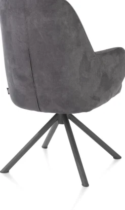 Eetkamerstoelen Met Armleuning-Henders en Hazel Melle Armstoel Antraciet
