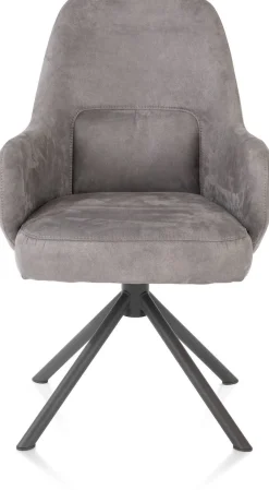 Eetkamerstoelen Met Armleuning-Henders en Hazel Melle Armstoel Charcoal