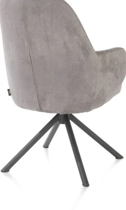 Eetkamerstoelen Met Armleuning-Henders en Hazel Melle Armstoel Charcoal