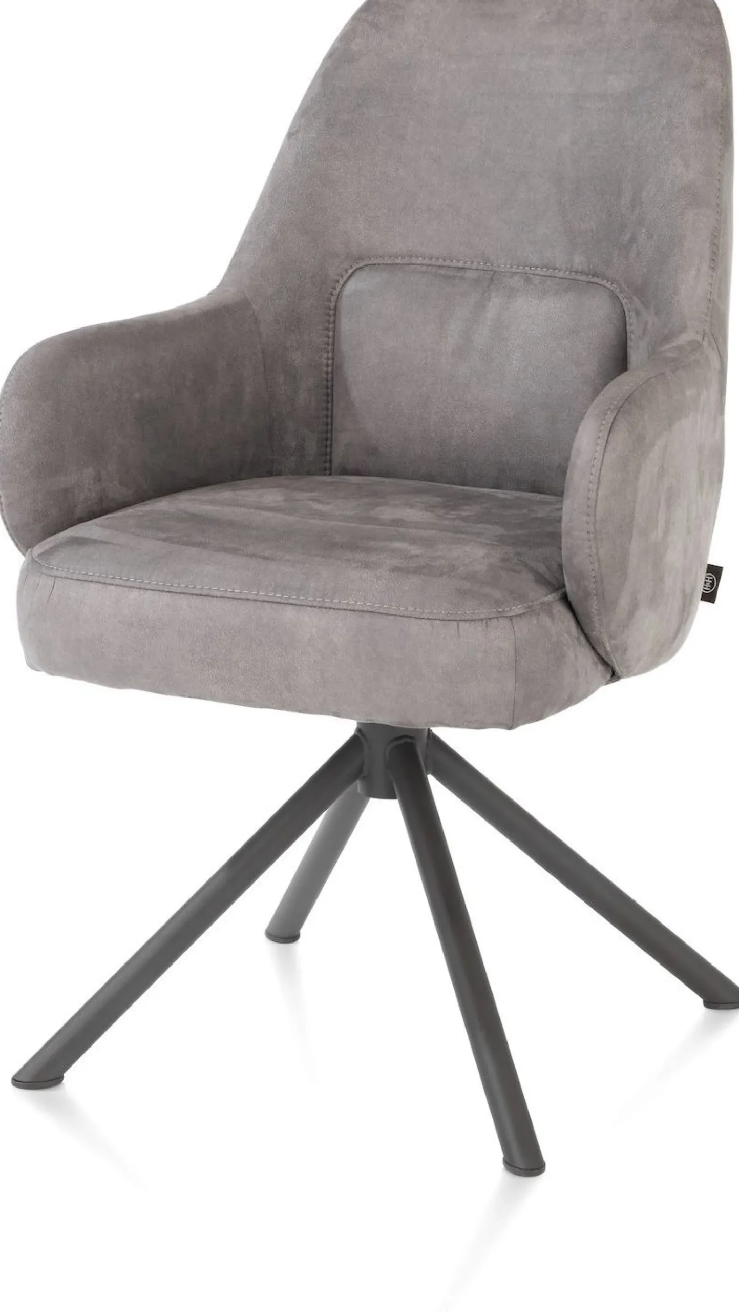 Eetkamerstoelen Met Armleuning-Henders en Hazel Melle Armstoel Charcoal