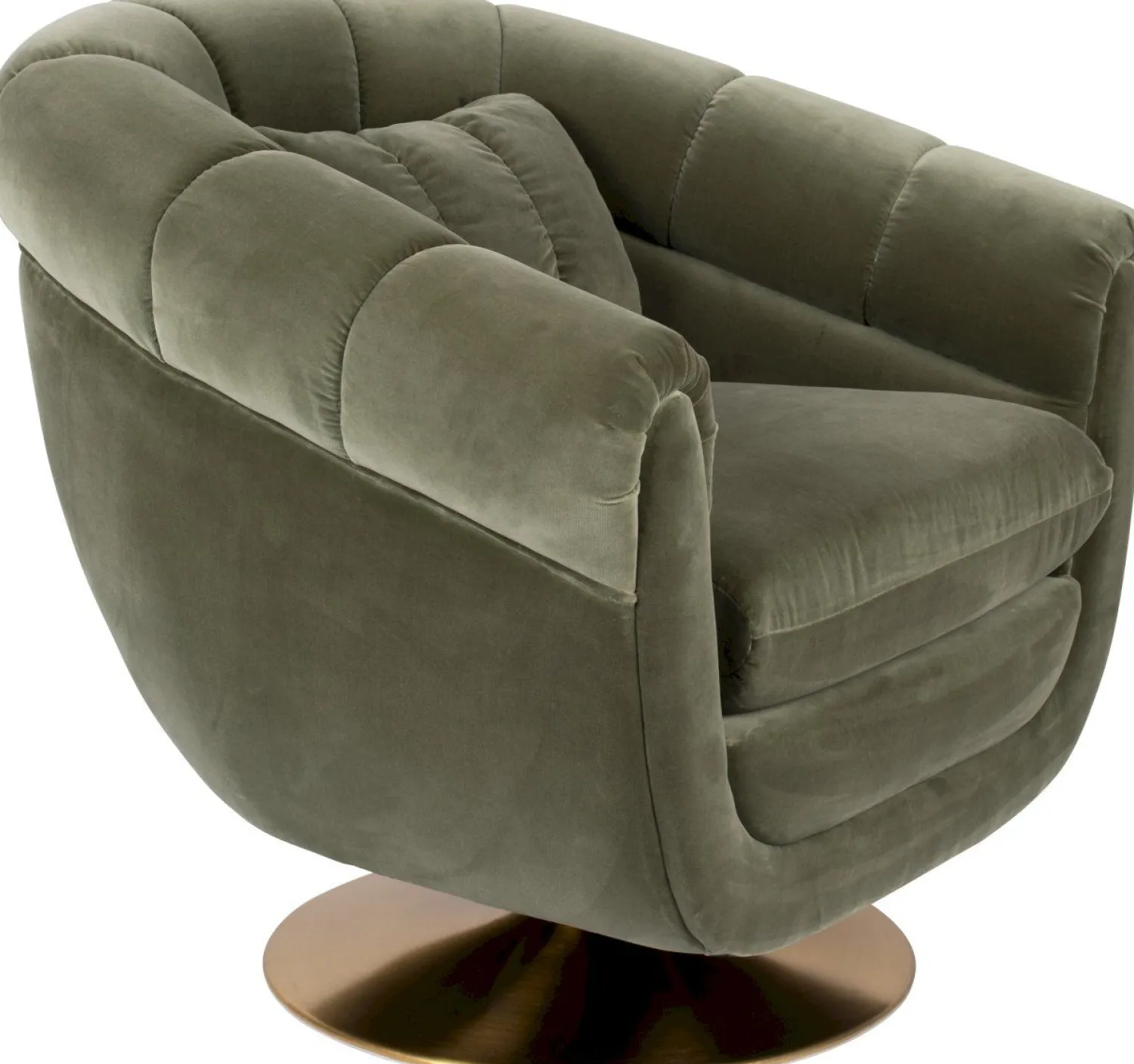 Ronde Fauteuils-Dutchbone Member Fauteuil Olive