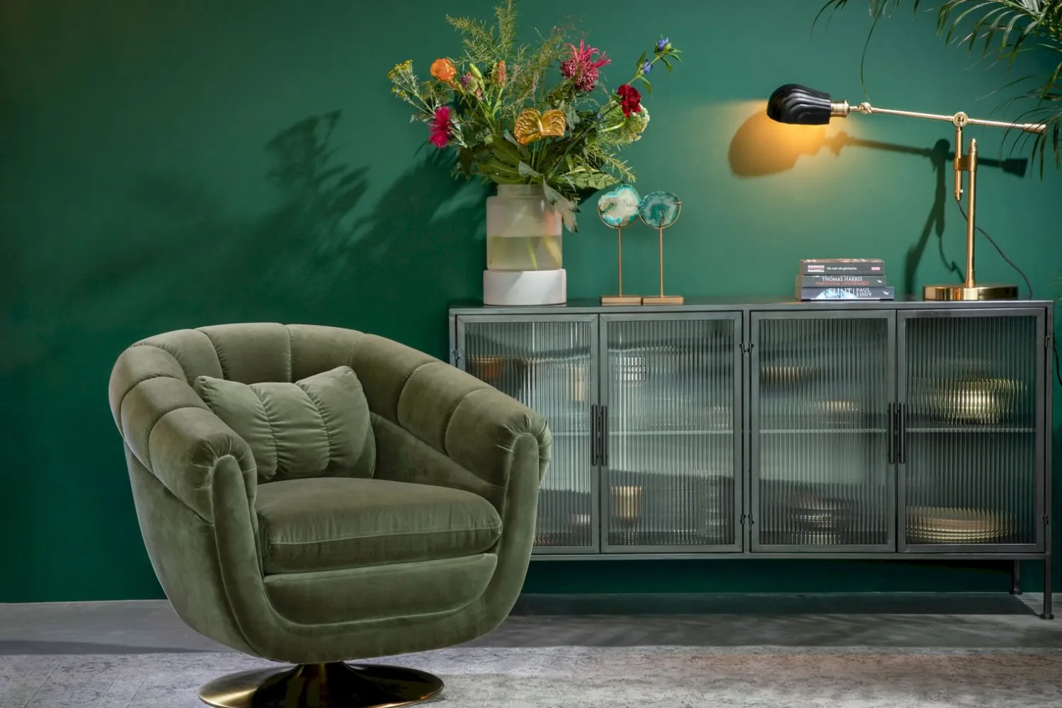Ronde Fauteuils-Dutchbone Member Fauteuil Olive