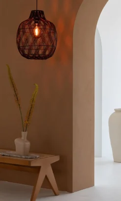 Hanglampen|Hanglampen-Good&Mojo Mendoza Hanglamp Burgundy