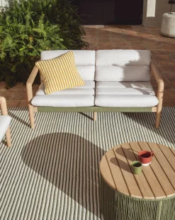 Tuinbanken-Kave Home Menfi Tuinbank Beige, Groen