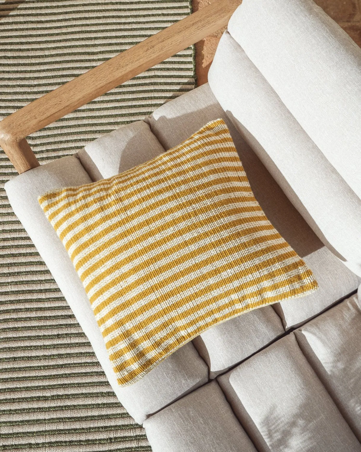Tuinbanken-Kave Home Menfi Tuinbank Beige, Groen