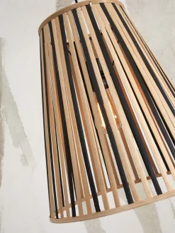 Hanglampen|Hanglampen-Good&Mojo Merapi L Hanglamp Natural, Black
