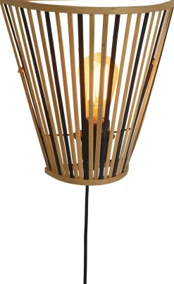 Wandlampen|Wandlampen-Good&Mojo Merapi Wandlamp Natural, Black