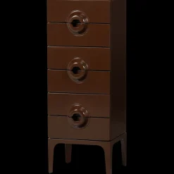 Ladekasten|Ladekasten-WOOOD Merge Hoge Ladekast Brown, Red