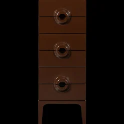 Ladekasten|Ladekasten-WOOOD Merge Hoge Ladekast Brown, Red
