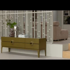 Tv-Meubels-WOOOD Merge Tv-meubel Honinggeel